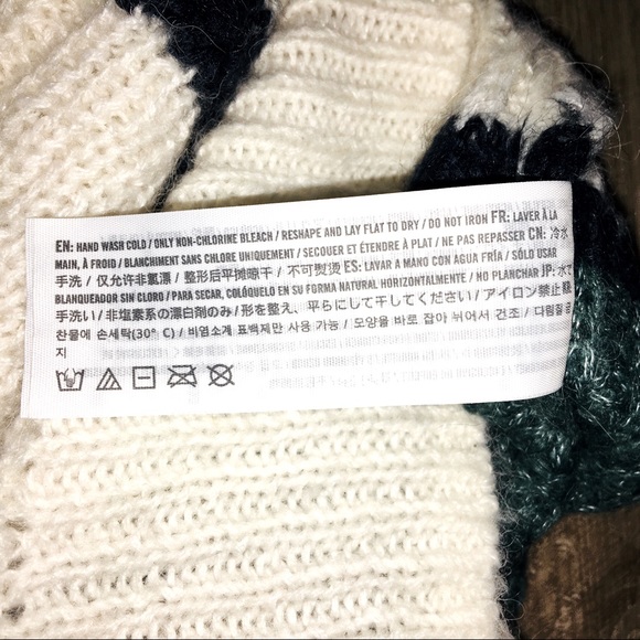 NWOT Alpaca Wool Striped Sweater SZ M - Picture 9 of 12